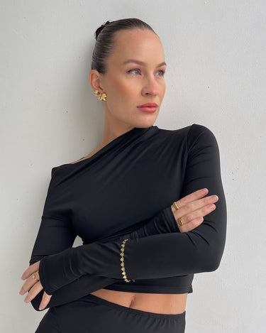 BOW STUD EARRINGS 18K GOLD PVD - STUDIO JO STORE